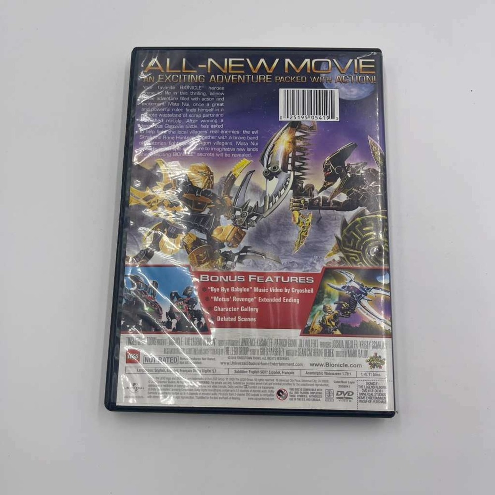 Bionicle The Legend Reborn All New Movie DVD‎ Lego Action Adventure Sci-Fi